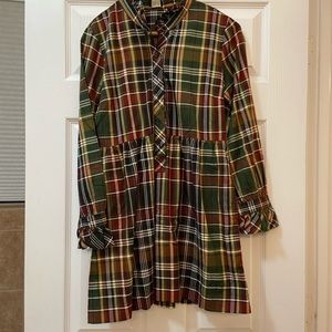 J Crew plaid tunic dress. Size 6 petite